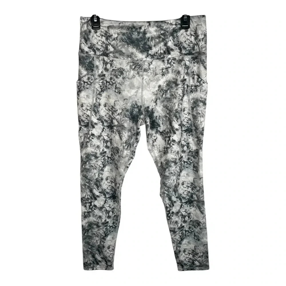 SO Gray/ White Marble Leggings Women's XL